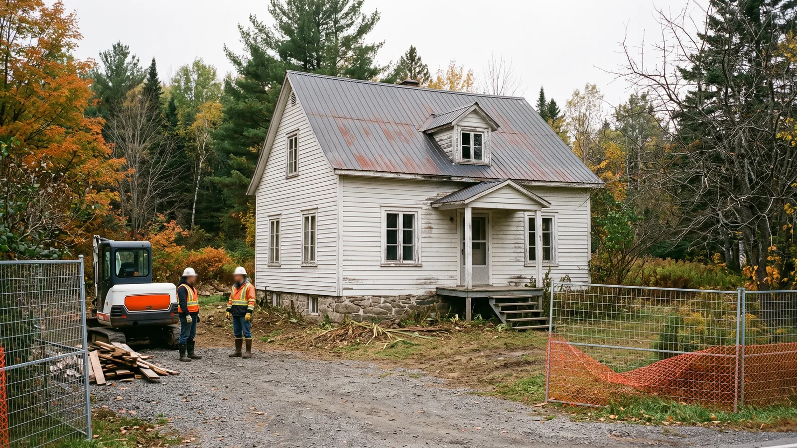 Projet de démolition résidentielle à Dollard-des-Ormeaux, Québec
