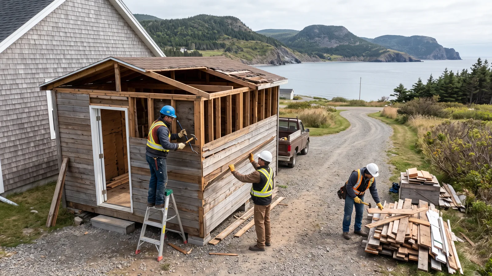 Chantier de démolition résidentielle à Gaspésie--Îles-de-la-Madeleine (11)